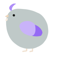 A silver and lilac chicken