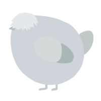 A mist and silver chicken