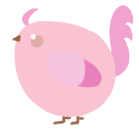 A rose and pink chicken