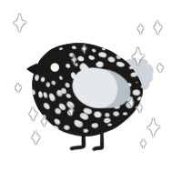 A sable and mist chicken with a speckle pattern