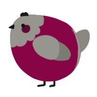 A maroon and ash chicken with a head pattern