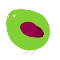 A grass and maroon chicken
