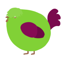 A grass and wine chicken