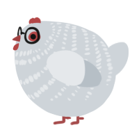 A mist chicken with a bar pattern