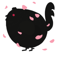 A black chicken with a bar pattern