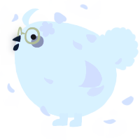 A rose chicken with a lace pattern