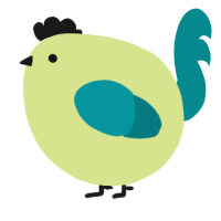 A lemon and teal chicken