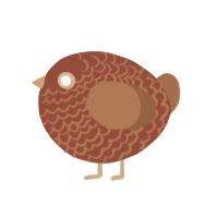 A russet and brown chicken with a lace pattern