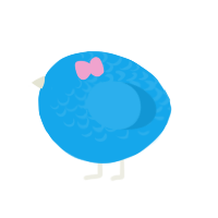 A sky chicken with a half-lace pattern