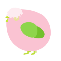 A rose and grass chicken