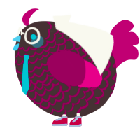 A silver and spring chicken with a lace pattern