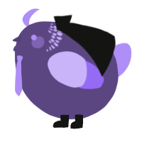 A overcast and lilac chicken with a neck-band pattern