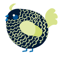 A tumblr and lemon chicken with a lace pattern