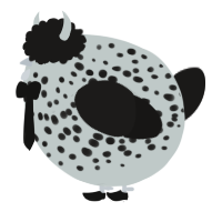 A silver and sable chicken with a speckle pattern