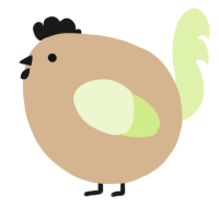 A beige and apple chicken