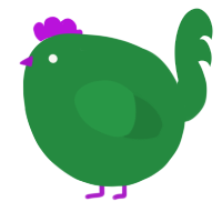 A viridian chicken