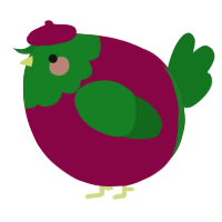 A maroon and leaf chicken with a head pattern
