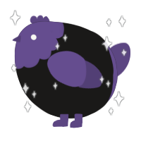 A sable and overcast chicken with a head pattern