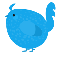 A sky chicken with a speckle pattern