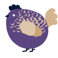 A overcast and beige chicken with a half-lace pattern
