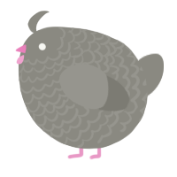 A ash chicken with a lace pattern