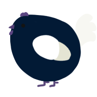 A tumblr and white chicken
