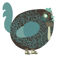 A silver and brown chicken with a double-lace pattern