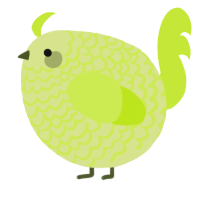 A lemon and lime chicken with a lace pattern