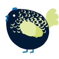 A tumblr and lemon chicken with a half-lace pattern