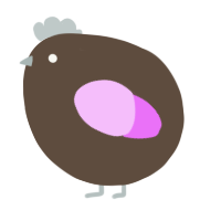 A bark and lavender chicken
