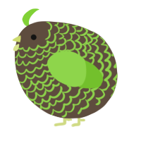 A bark and grass chicken with a lace pattern