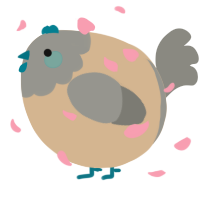 A beige and ash chicken with a head pattern