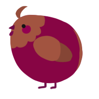 A maroon and russet chicken with a head pattern