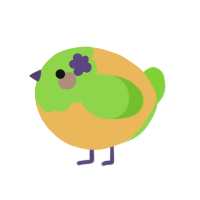 A honey and grass chicken with a head pattern