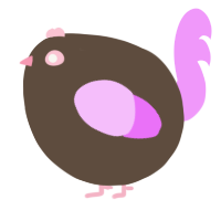 A bark and lavender chicken