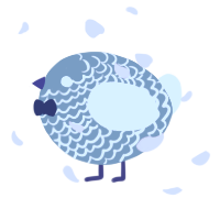 A brown and tumblr chicken with a lace pattern