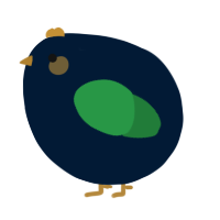 A tumblr and viridian chicken