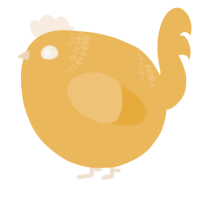 A honey chicken with a neck-band pattern