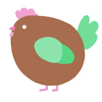 A brown and spring chicken