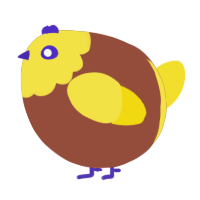 A russet and yellow chicken with a head pattern