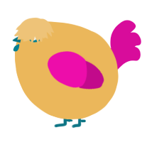 A honey and fuchsia chicken