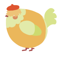 A honey and lemon chicken with a head pattern