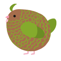 A brown and chartreuse chicken with a lace pattern