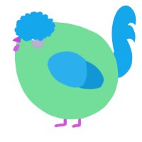A spring and sky chicken