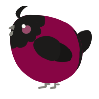 A maroon and sable chicken with a head pattern