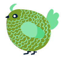 A chartreuse and spring chicken with a lace pattern