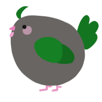 A grey and leaf chicken
