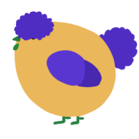 A honey and indigo chicken