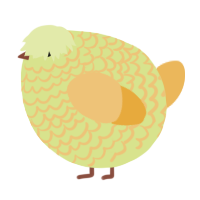 A lemon and honey chicken with a lace pattern