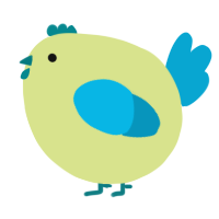 A lemon and cerulean chicken